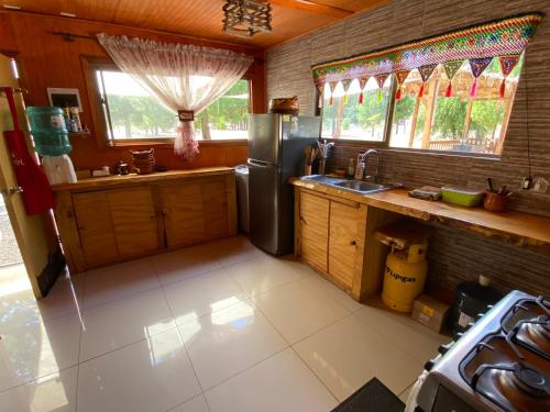 ห้องครัว, Cabaña el olivo (Cabana el olivo) in ซัลโตเดลลาคา