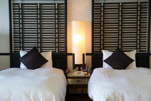 Japanese-Style Room with Twin Beds and Ocean View