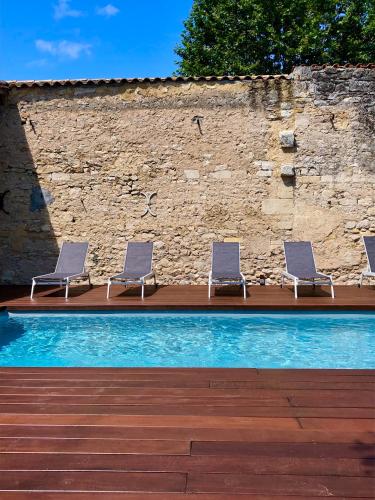 Maison et table d'hôtes Le Camélia Blanc chambre d'hôte Saint-Ciers-sur-Gironde