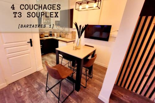 [Le Bartayres 1] T3 en souplex, terrasse, centrale - Sere-en-Lavedan