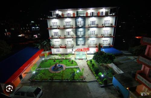 A szálláshely kívülről, Hotel Benju in Dhampus