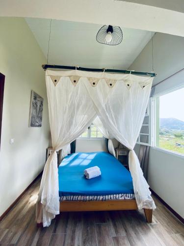 Chambre et SDB privative Ylang Ylang vue Mont Pelée dans maison partagée (Chambre et SDB privative Ylang Ylang vue Mont Pelee dans maison partagee) in Le Morne Rouge