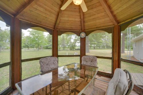 Lakefront Chetek Haven Dock, Screened Gazebo