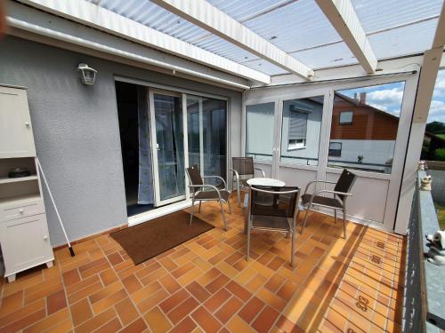 شرفة/ تراس, Ferienhaus Regina im Bohnental in ليباش