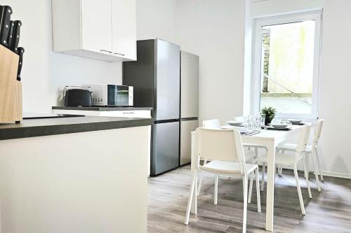 Køkken, Modernes Apartment mit Einzelbetten & WLAN & kostenlosen Parkplätzen & voll ausgestattet in Altena (TOP Monteurwohnung! Modernes Apartment mit Einzelbetten & WLAN & kostenlosen Parkplatzen & voll ausg) in Altena