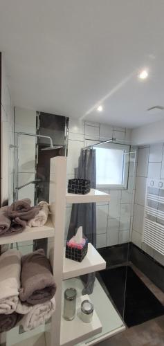 Fürdőszoba, Gîte Atemporelle (Gite Atemporelle) in Rochegude