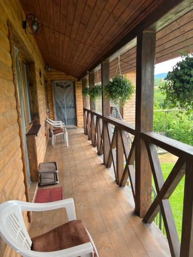 balkon/terasa, Приватна садиба ~Smoky mountain~ in Poljana