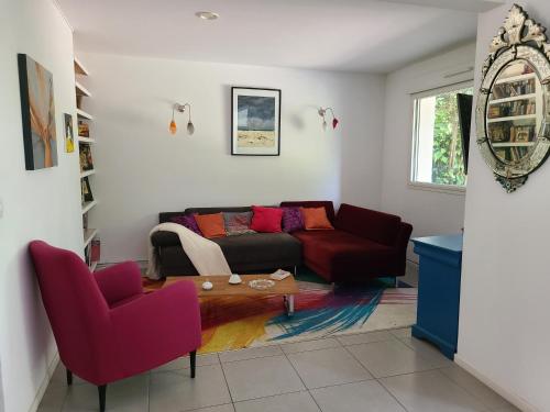 Shared lounge/TV area, Chez Nous dans notre petit jardin in Alco