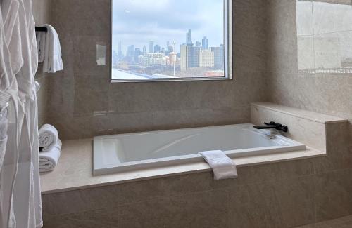 Bathroom, SpringHill Suites by Marriott Chicago Chinatown in McCormick Place
