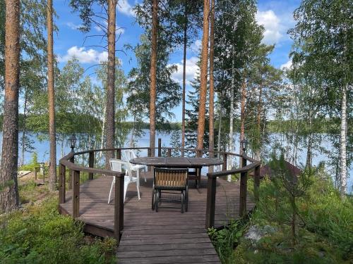 Iekārtas, Villa Joutsen with jacuzzi in Ala-Sarkilahti