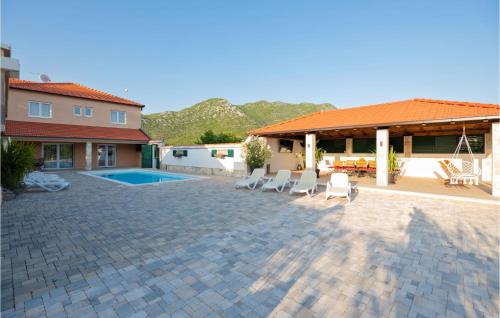 Beautiful Home In Zavojane With Private Swimming Pool, Can Be Inside Or Outside