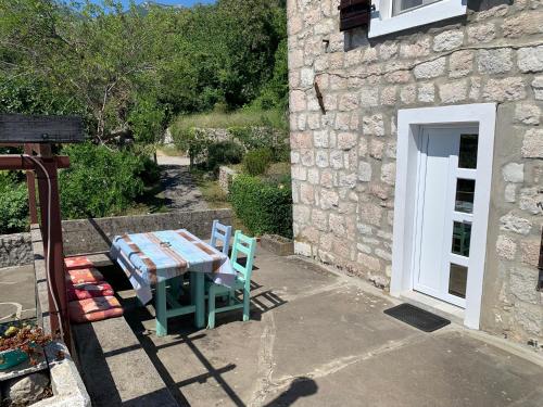 balkon/terras, Family Stone house with magical Sea View in Lucice