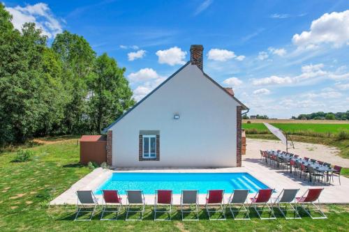 So Villa Les Houx 45 - Heated pool - Soccer - 2h from Paris - 30 beds