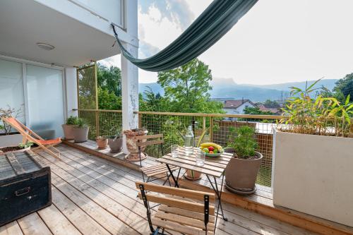 Calme et verdure: vue montagne - terrasse - wifi - Location saisonnière - Grenoble