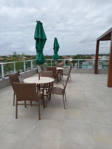 Balcony/terrace, Flat Beach Way Carneiros 03 - 350 mts da praia dos carneiros in Tamandare