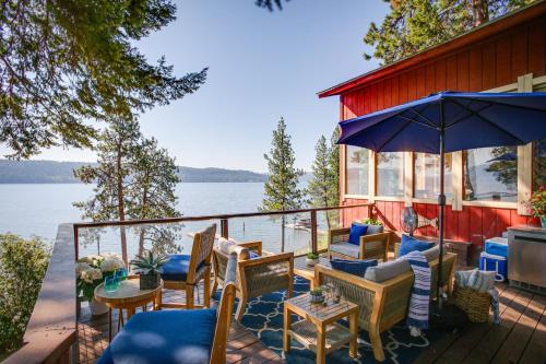 . Lakefront Bliss Coeur dAlene Cabin with Dock!