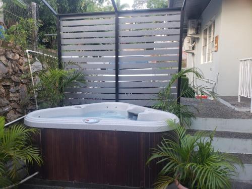 Hot tub, Francis Nook St Joseph Room in Port Of Spain