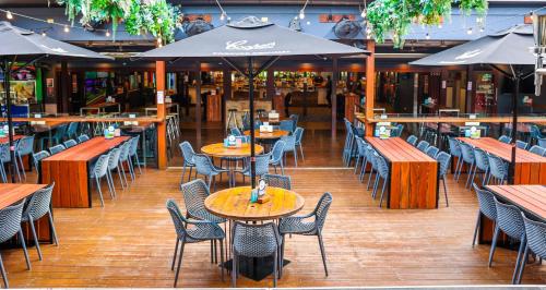 Étterem, Hoey Moey Backpackers in Coffs Harbour