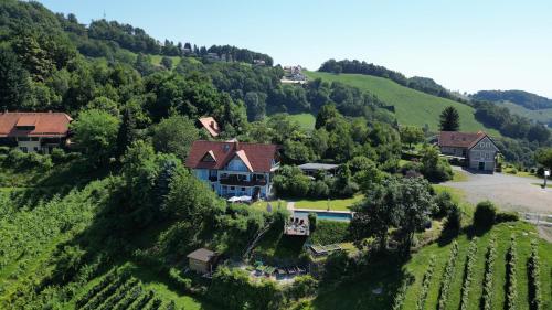 Apartment mit Pool und Aussicht