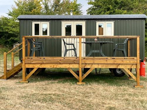 Balkon/teras, Bathsheba, Luxurious Shepherds Hut set in Todber a hamlet set in Thomas Hardy's iconic rural Dorset in Todber