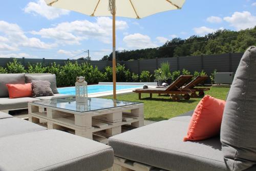 陽台/露台, Landhaus Anton in 納比