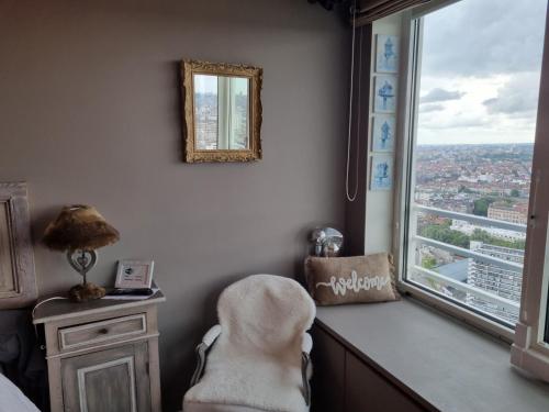 Romantic room in brussels sky