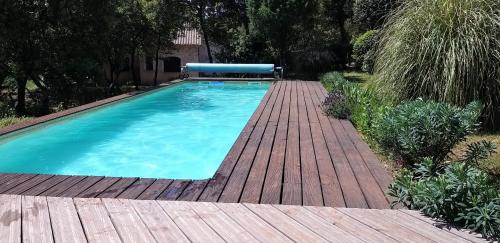 Roulotte avec piscine en Cévennes