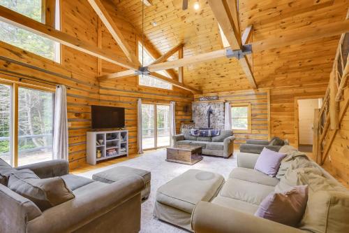 A-Frame Log Home with Game Room Near Lake George! in Bolton Landing (NY)