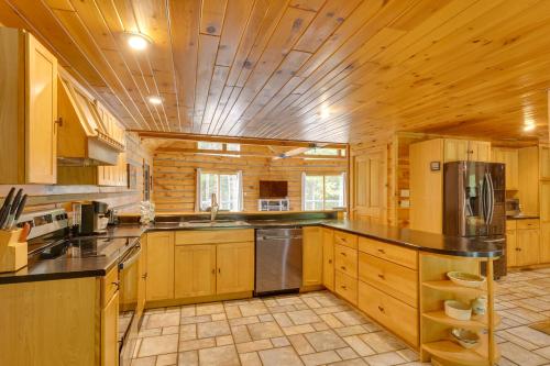 A-Frame Log Home with Game Room Near Lake George! in Bolton Landing (NY)
