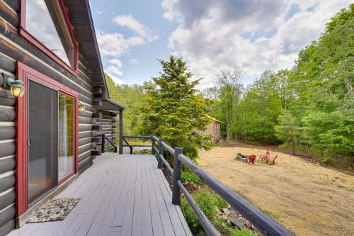 A-Frame Log Home with Game Room Near Lake George! in Bolton Landing (NY)
