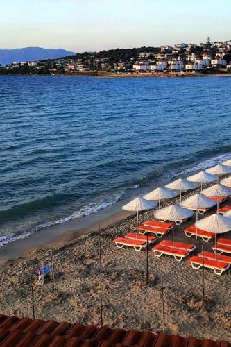 boyalık tatil sitesinde denize sıfır 4 kişilik