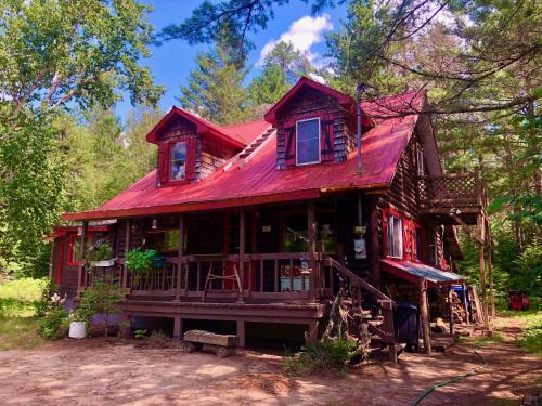 Chalet en bois rond Mauricie - Saint-Alexis-des-Monts