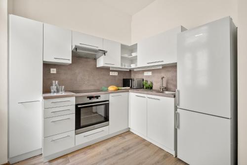Κουζίνα, Enjoy Downtown Boutique Apartments #13 by Goodnite cz in Brno
