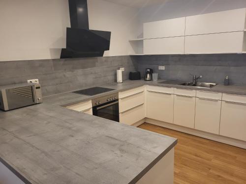 廚房, Ferienwohnung an der Eiswiese in 埃伯恩