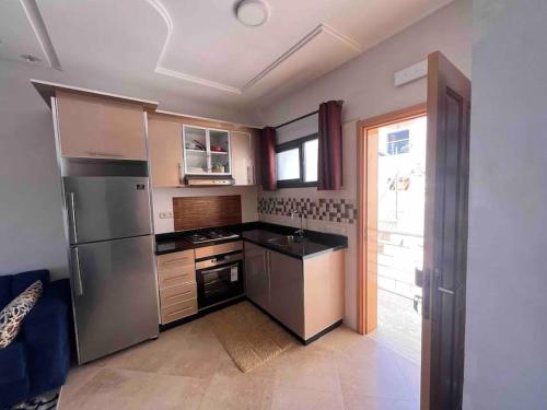 Konyha, Aourir Beachfront Surf Apartment in Aourir