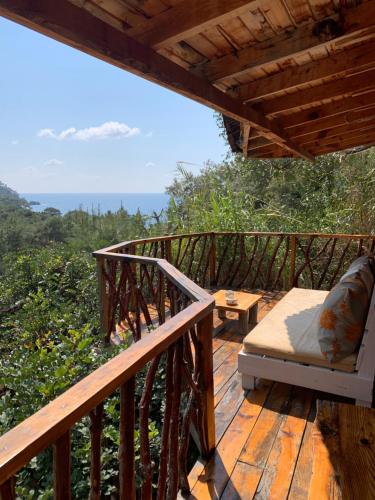 Bamboo Bungalow with Sea View in Kabak Bay, Ölüdeniz