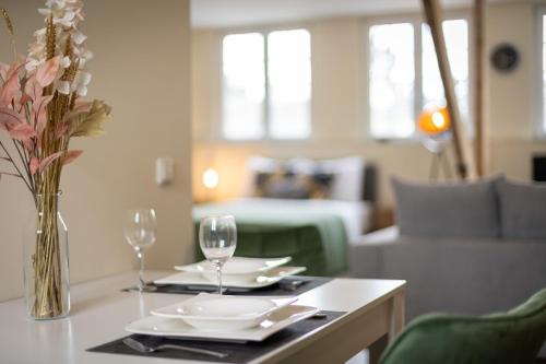 크레펠트 Maracoon - Suite Studios Krefeld Uerdingen I 20 Min zur Messe 4성급 싱글룸 스위트룸