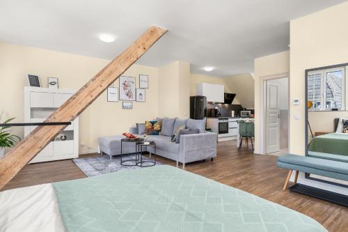 크레펠트 Maracoon - Suite Studios Krefeld Uerdingen I 20 Min zur Messe 4성급 싱글룸 객실