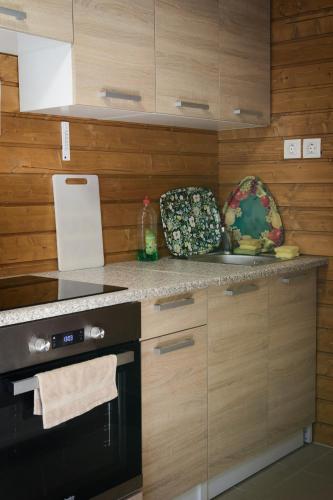 keuken, Szíriusz Apartmanház (Sziriusz Apartmanhaz) in Ovaros