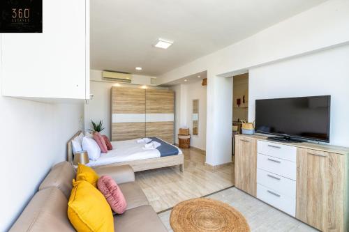 Penthouse Studio, with with private Balcony & WIFI by 360 Estates, San Ġiljan (photo 10)