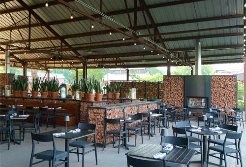 Étterem, Hutton Brickyards Riverfront Hotel & Venue in Kingston (New York)