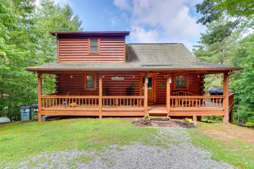 Charming Morganton Cabin with Hot Tub and Game Room!