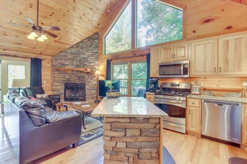 Charming Morganton Cabin with Hot Tub and Game Room!