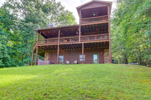 Charming Morganton Cabin with Hot Tub and Game Room!