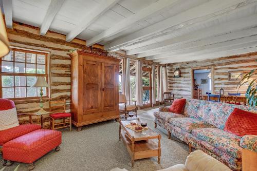 Historic Log Cabin Retreat Near Town on 5 Acres!