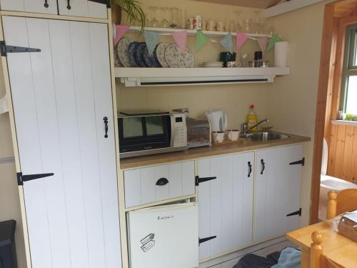 Køkken, Mountain View Shepherds Hut in Kilkeel