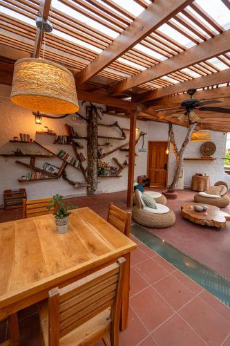 balkon/terras, Blu Galapagos Sustainable Waterfront Lodge in Galapagos