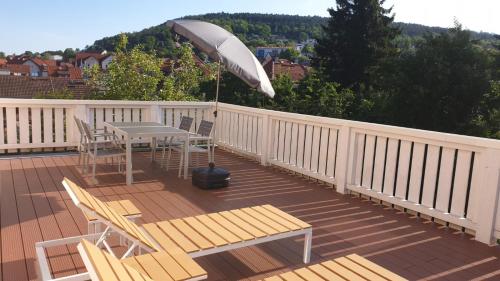 Erkély/terasz, Ruhig, modern & Nahe Altstadt! in Meiningen