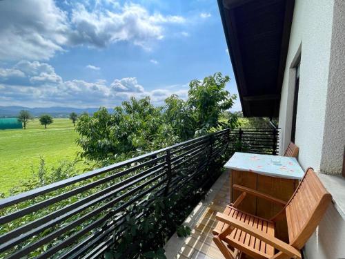 Balcony/terrace, Prijeten prostoren apartma v hisi in Pivka