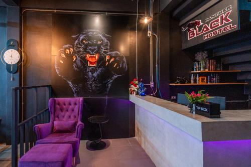Bar/lounge, Black Panther Hostel in Phuket Town